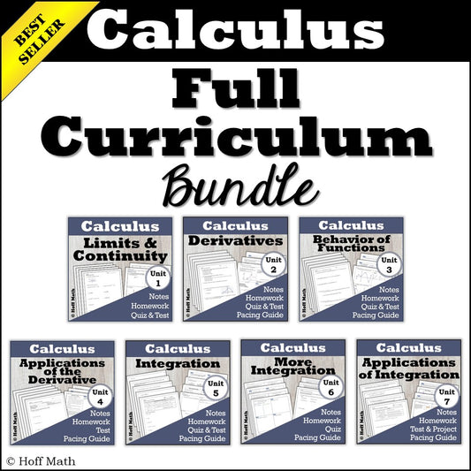 Calculus Full Year Curriculum