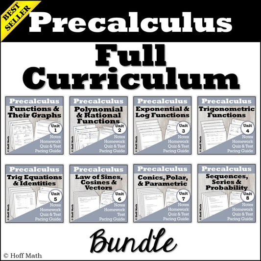 Precalculus Full Year Curriculum
